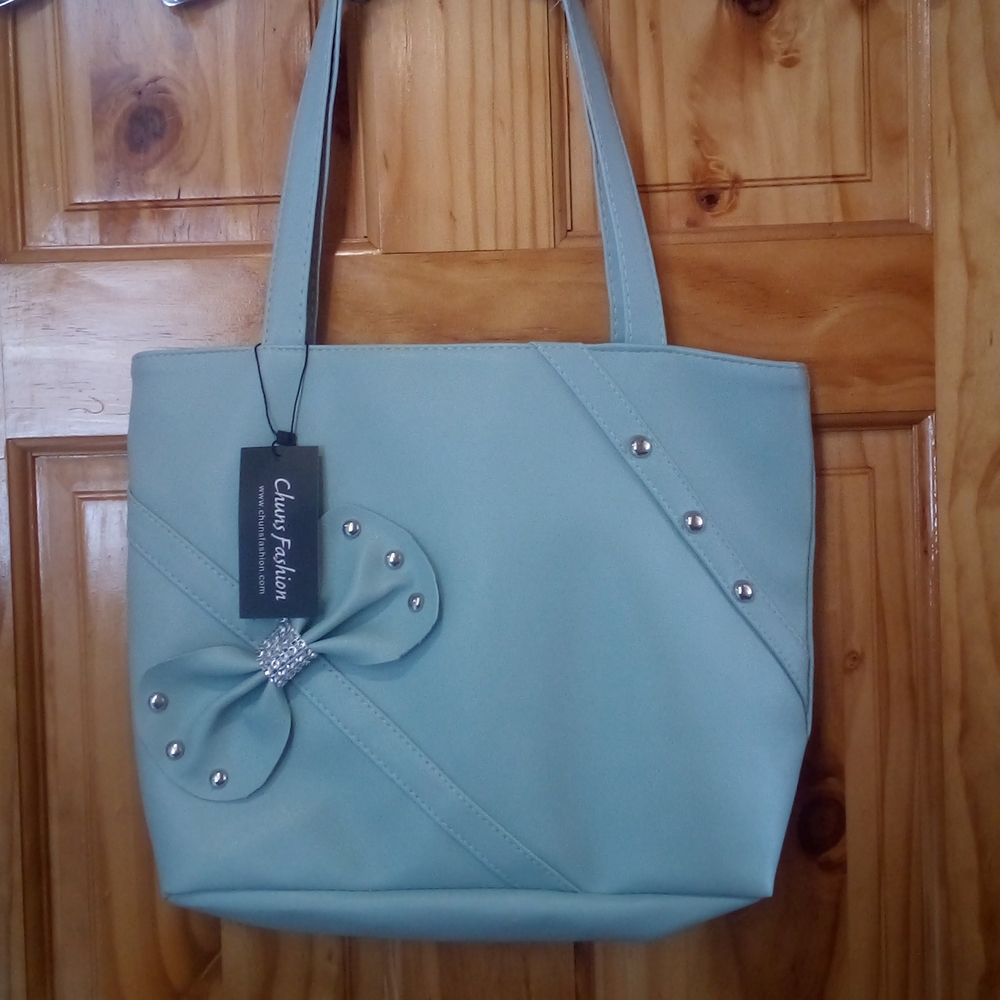 Spring Green with Bling Purse